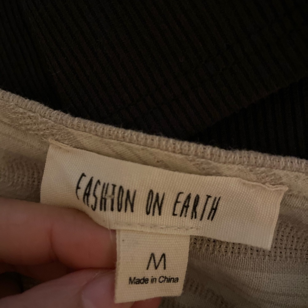 Mini stripped linen dress